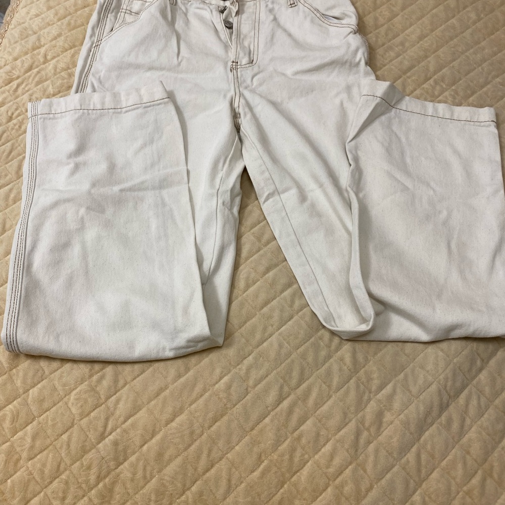 White Cargo Pants